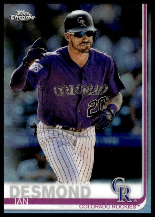 2019 Topps Chrome Ian Desmond Rainbow Foil #113 (Front)