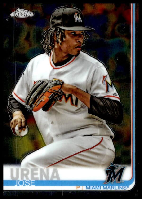 2019 Topps Chrome Jose Urena #199 (Front)