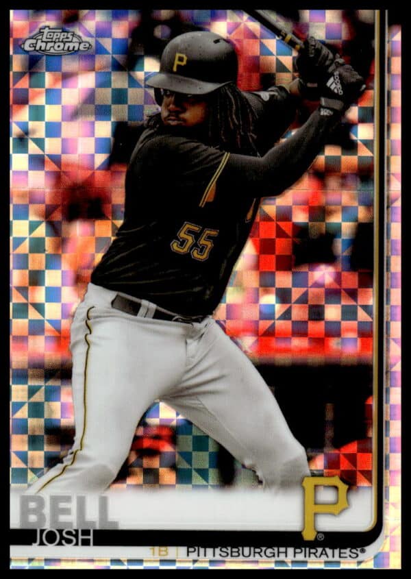 2019 Topps Chrome Josh Bell X-Fractor #162 (Front)