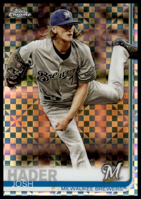 2019 Topps Chrome Josh Hader X-Fractor #24 (Front)