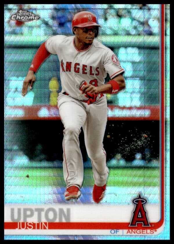 2019 Topps Chrome Justin Upton Prism Refractor #72 (Front)