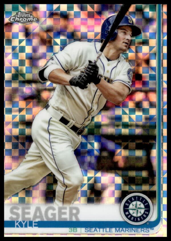 2019 Topps Chrome Kyle Seager X-Fractor #156 (Front)