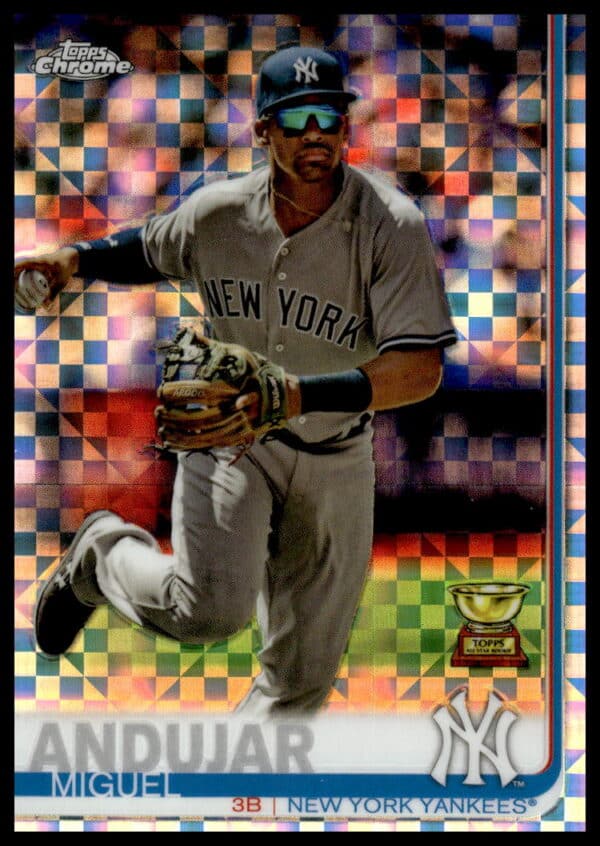 2019 Topps Chrome Miguel Andujar X-Fractor #108 (Front)