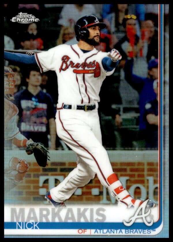 2019 Topps Chrome Nick Markakis Rainbow Foil #350 (Front)