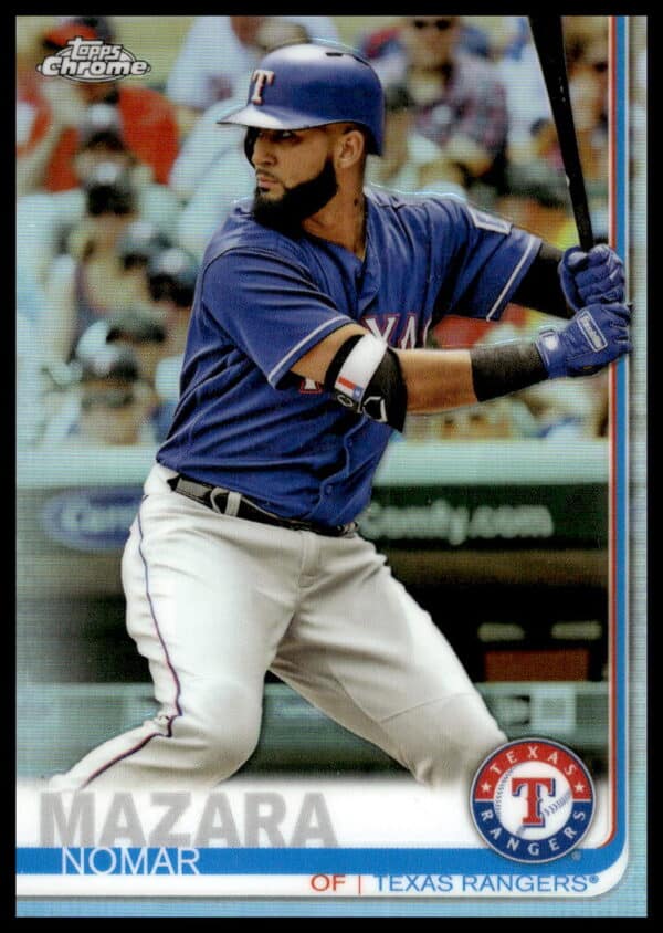 2019 Topps Chrome Nomar Mazara Rainbow Foil #354 (Front)