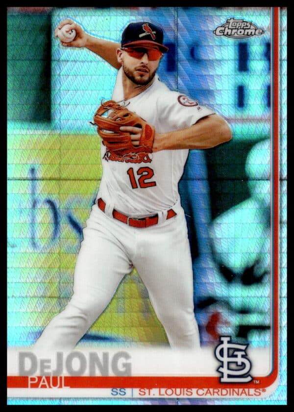 2019 Topps Chrome Paul DeJong Prism Refractor #36 (Front)