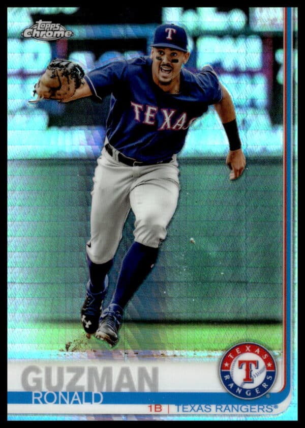 2019 Topps Chrome Ronald Guzman Prism Refractor #320 (Front)