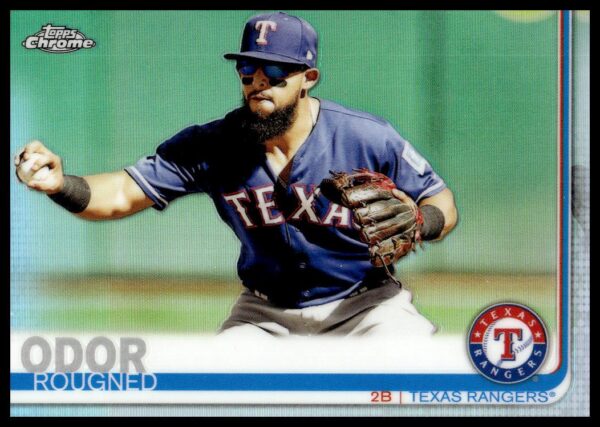 2019 Topps Chrome Rougned Odor Rainbow Foil #191 (Front)