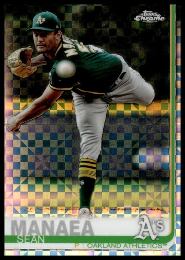 2019 Topps Chrome Sean Manaea X-Fractor #170 (Front)