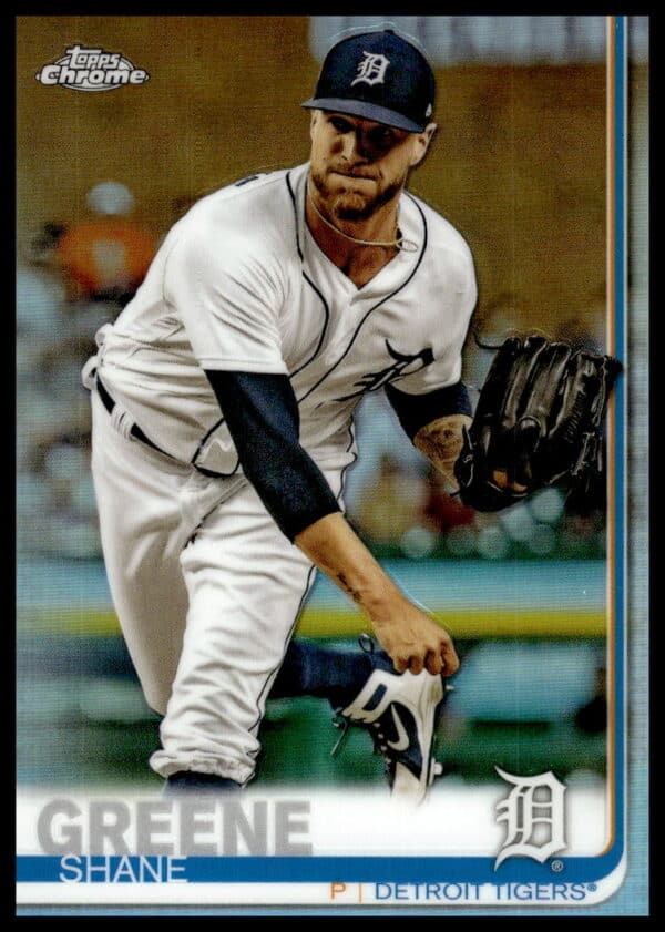 2019 Topps Chrome Shane Greene Rainbow Foil #229 (Front)