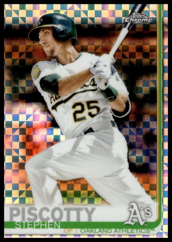 2019 Topps Chrome Stephen Piscotty X-Fractor #167 (Front)