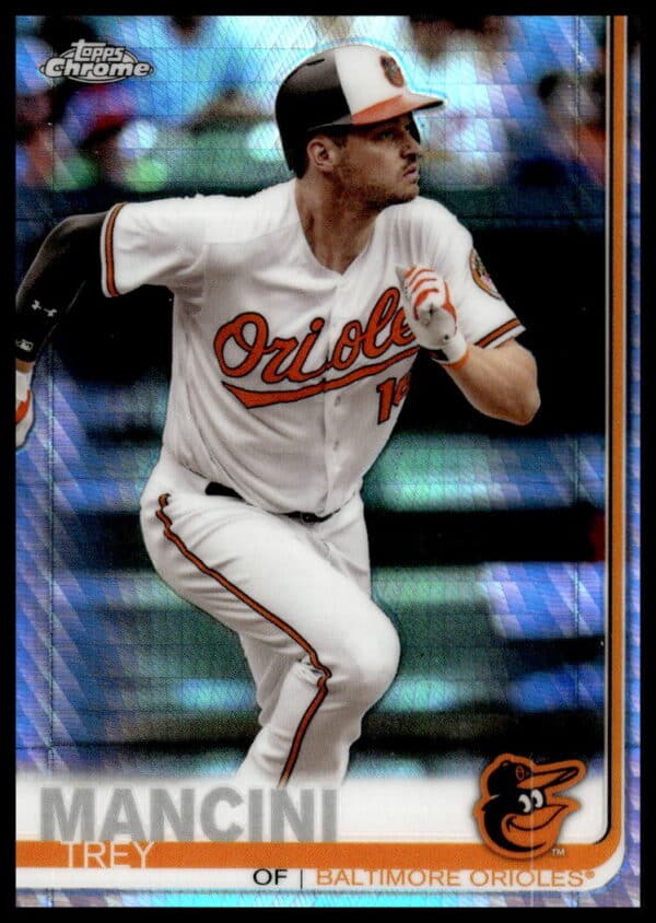 2019 Topps Chrome Trey Mancini Prism Refractor #47 (Front)