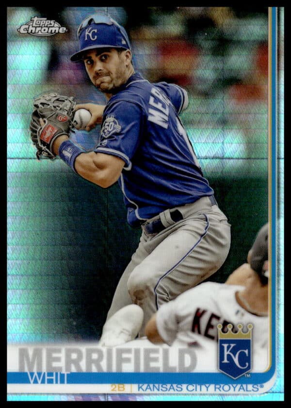 2019 Topps Chrome Whit Merrifield Prism Refractor #11 (Front)