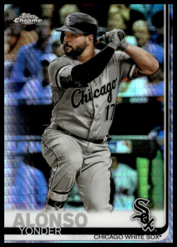 2019 Topps Chrome Yonder Alonso Prism Refractor #102 (Front)