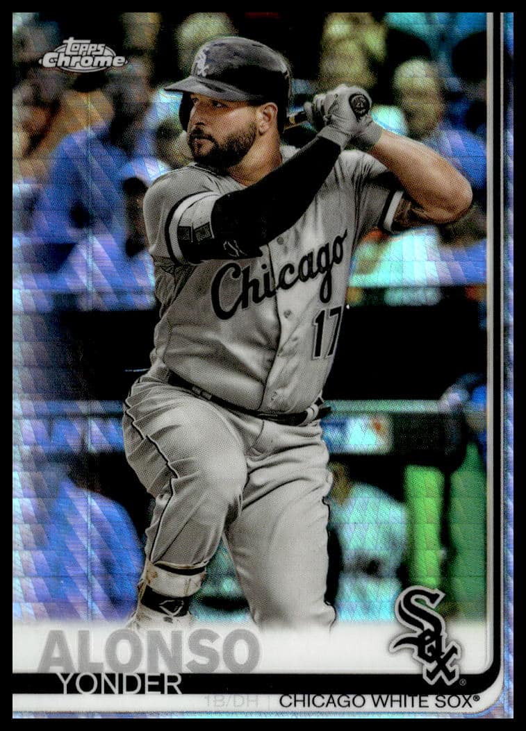 2019 Topps Chrome Yonder Alonso Prism Refractor #102 (Front)