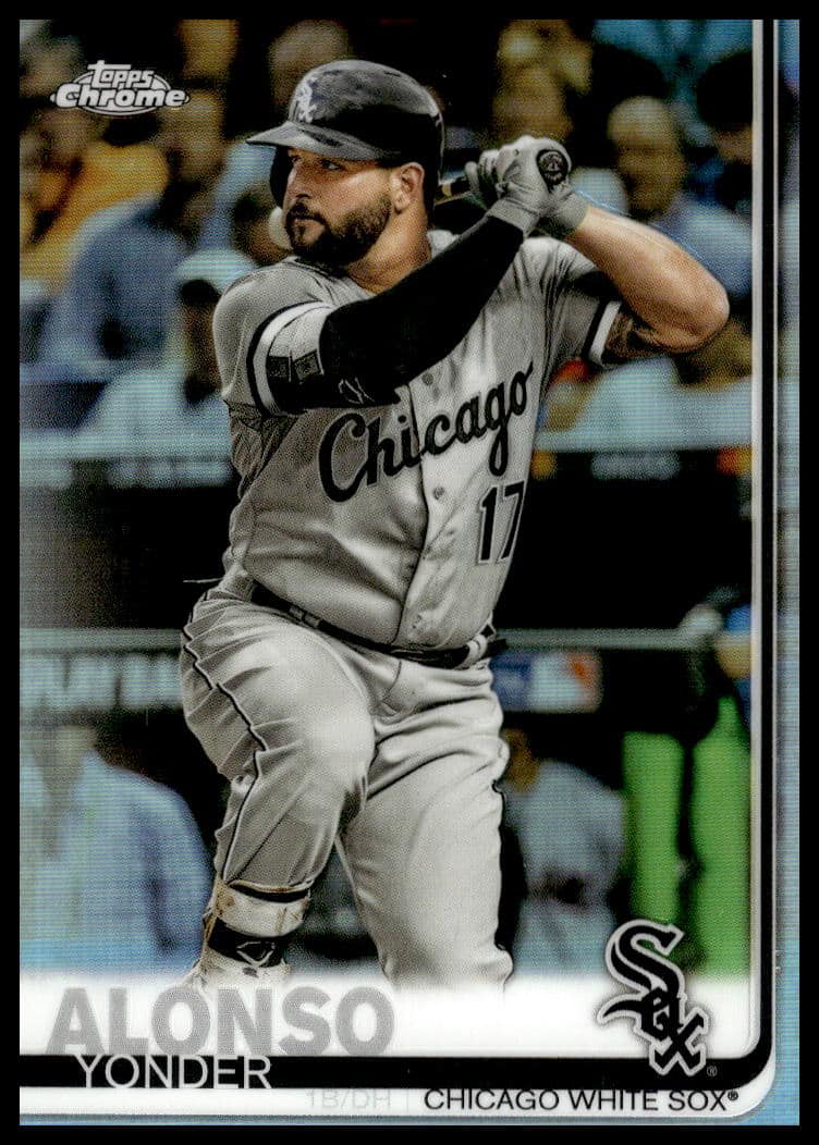 2019 Topps Chrome Yonder Alonso Rainbow Foil #102 (Front)