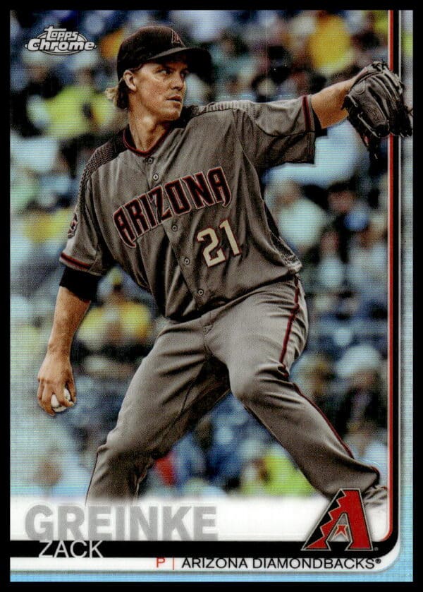 2019 Topps Chrome Zack Greinke Rainbow Foil #23 (Front)