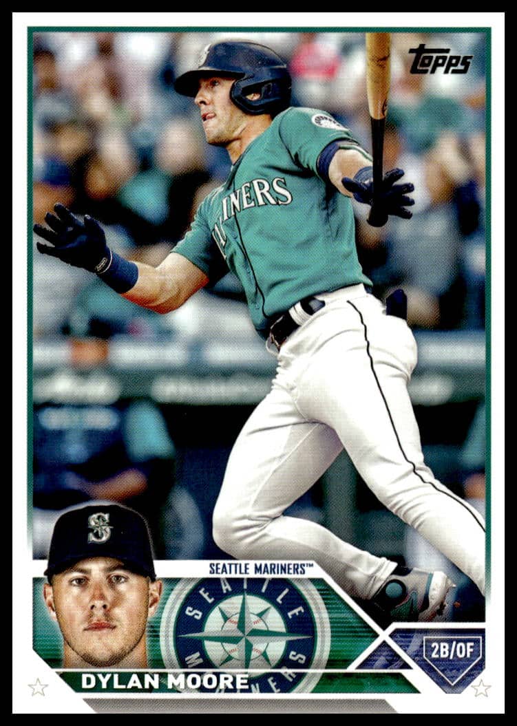 Dylan Moore in action on 2023 Topps Update Baseball Card #US47.