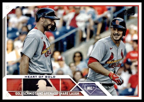 2023 Topps Update Heart of Gold (Nolan Arenado / Paul Goldschmidt) #US147 (Front)