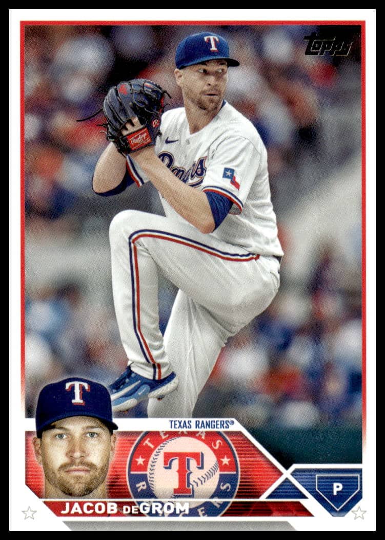 2023 Topps Update Jacob deGrom #US100 (Front)