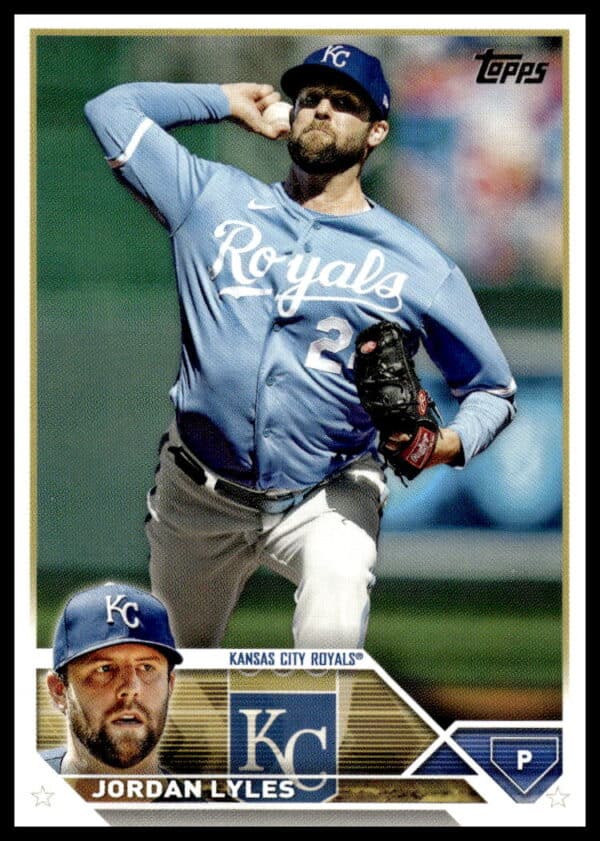 Jordan Lyles 2023 Topps Update trading card, #US190 front view.