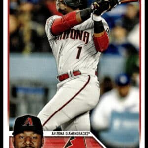 Kyle Lewis in action on 2023 Topps Update baseball card #US307 for Arizona Diamondbacks.