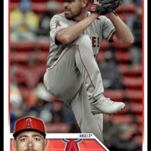 Matt Moore pitching in gray uniform on his 2023 Topps Update baseball card.