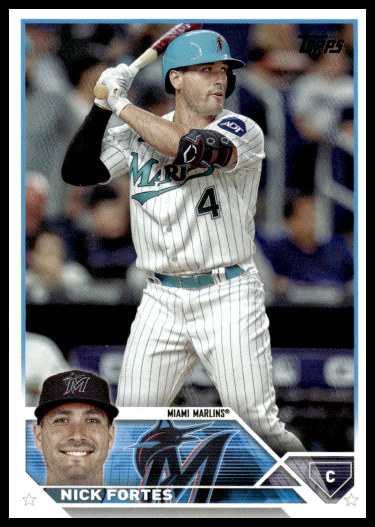 Nick Fortes in action on 2023 Topps Update Baseball Card #US73.