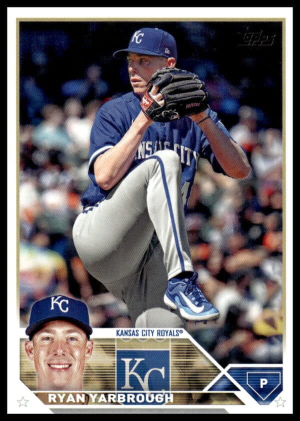 Ryan Yarbrough, Kansas City Royals pitcher, featured on 2023 Topps Update baseball card.