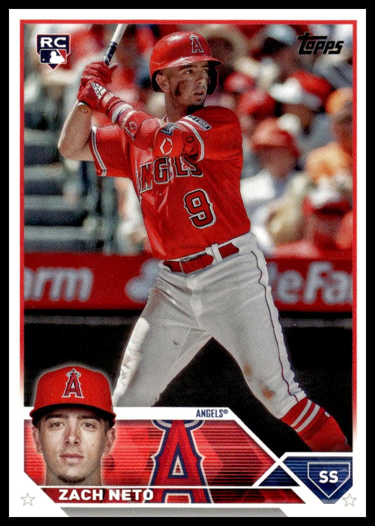 2023 Topps Update baseball card featuring player Zach Neto, card number US98.