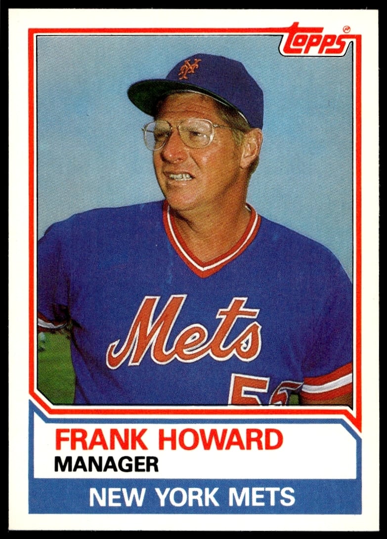 1983 Topps Traded Frank Howard #47T (Front)