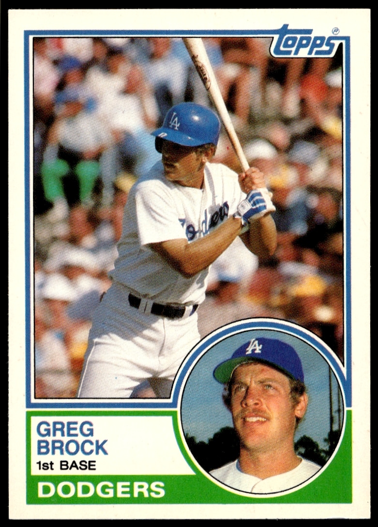 1983 Topps Traded Greg Brock #14T (Front)