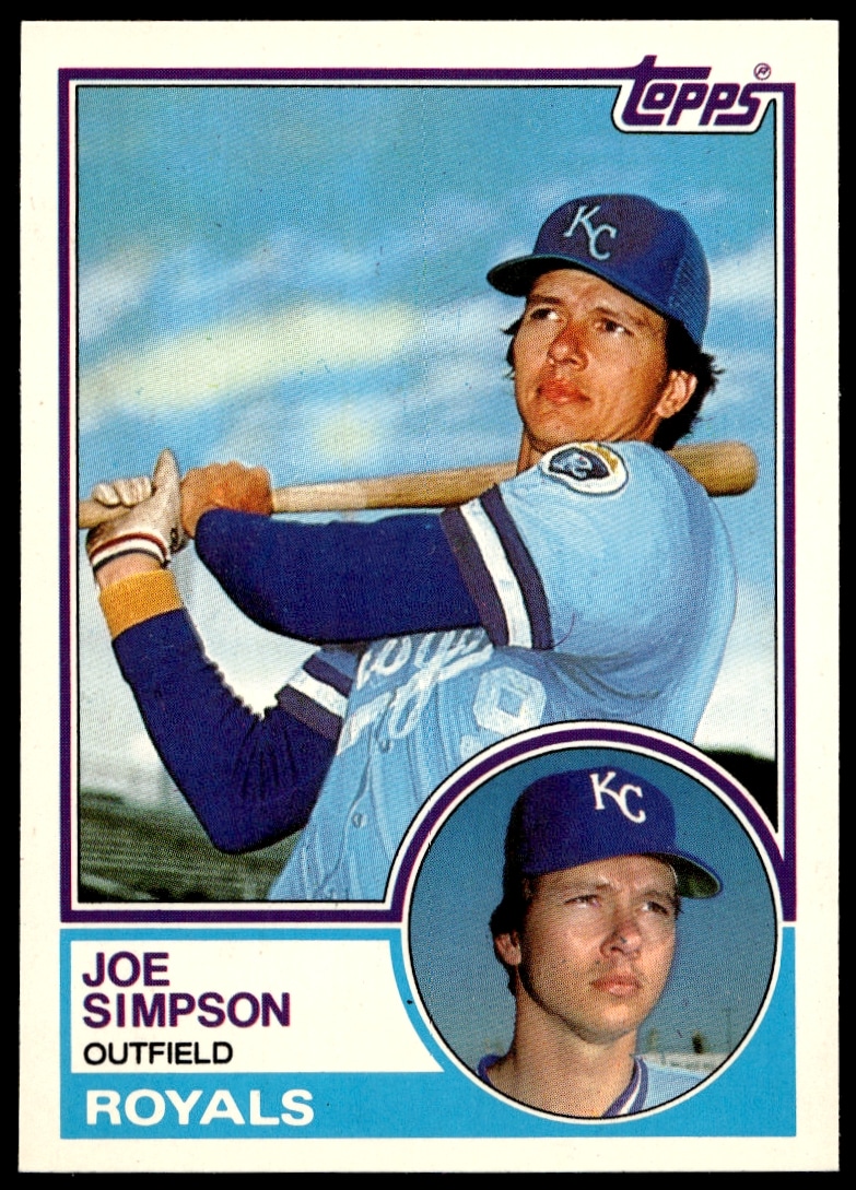 1983 Topps Traded Joe Simpson #104T (Front)