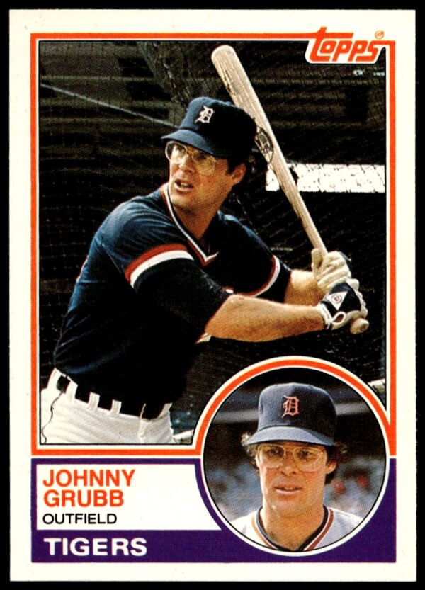 1983 Topps Traded Johnny Grubb #38T (Front)