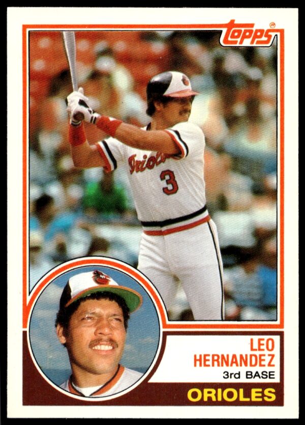 1983 Topps Traded Leo Hernandez #44T (Front)