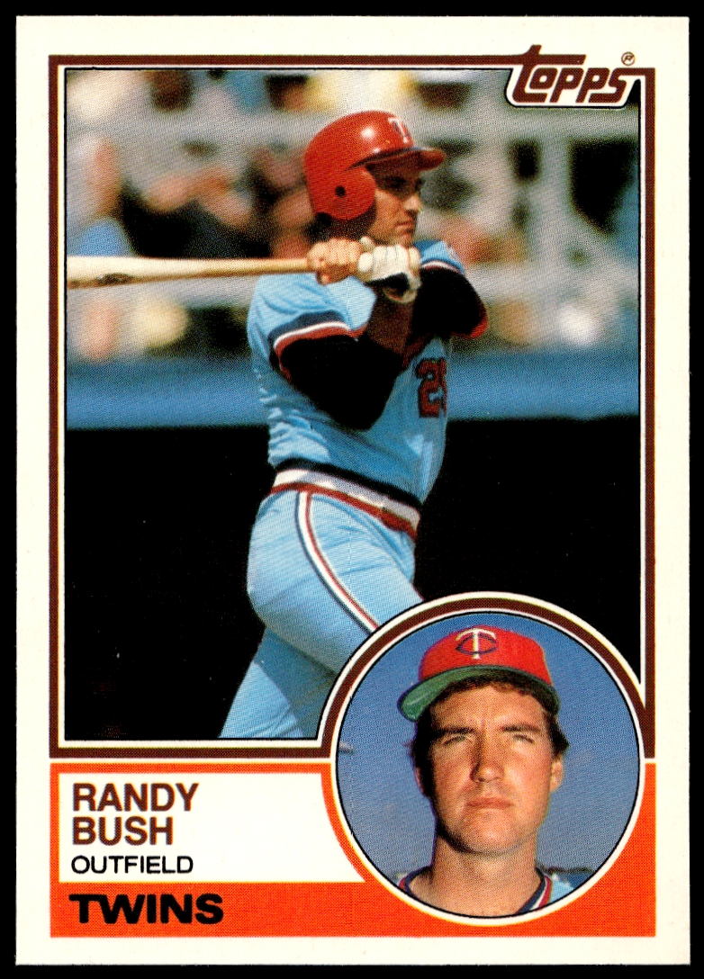 1983 Topps Traded Randy Bush #17T (Front)