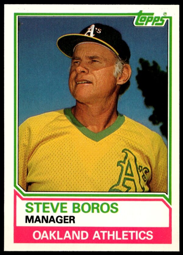 1983 Topps Traded Steve Boros #13T (Front)