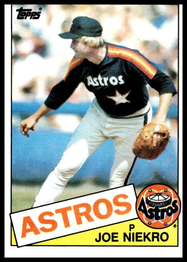 1985 Topps Joe Niekro #295 (Front)