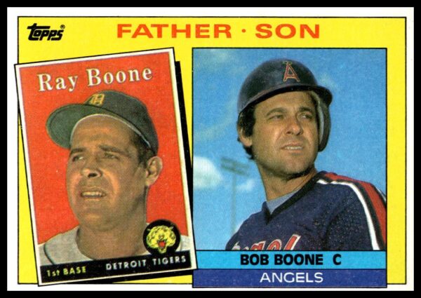 1985 Topps Ray Boone / Bob Boone #133 (Front)