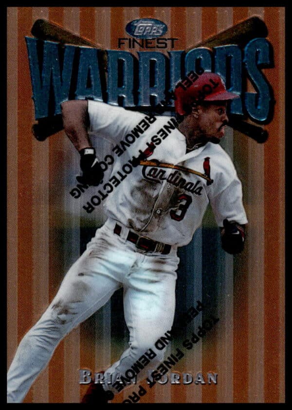 1997 Topps Finest Brian Jordan #3 (Front)