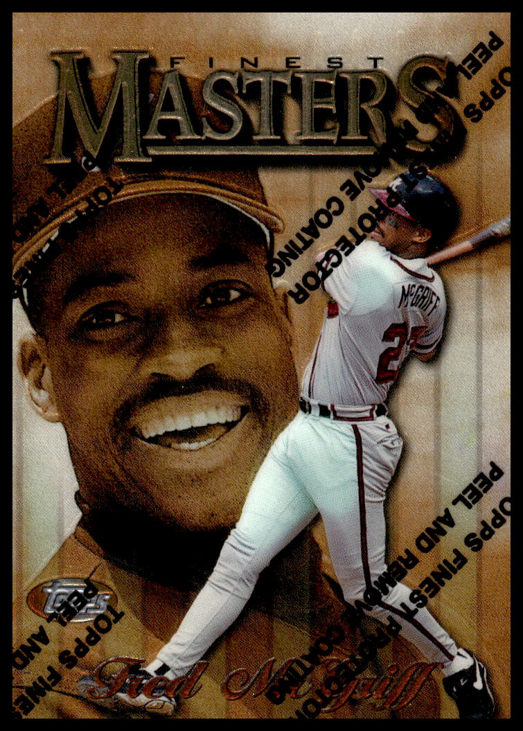 1997 Topps Finest Fred McGriff #186 (Front)
