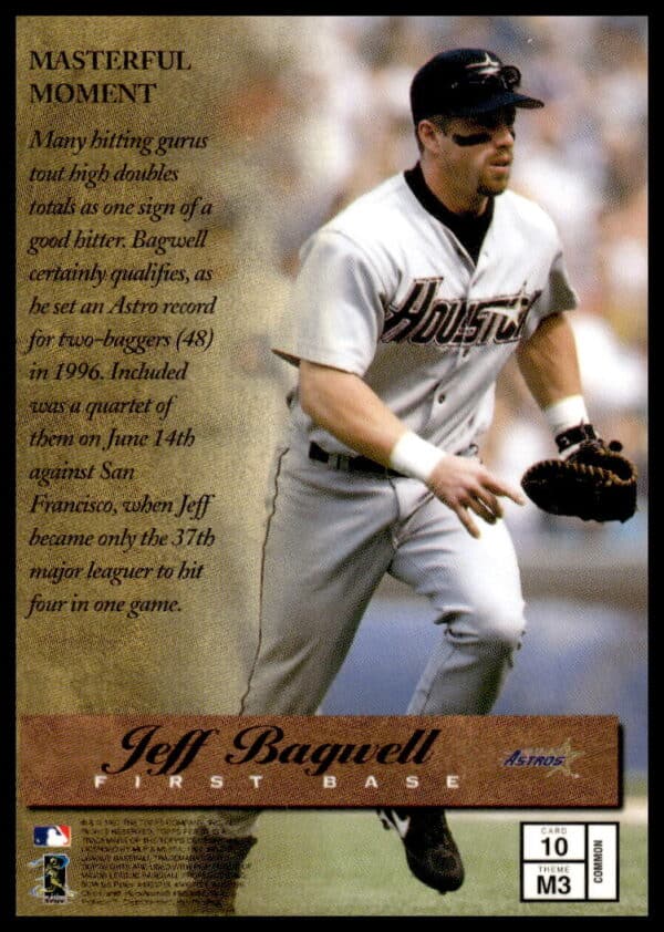 1997 Topps Finest Jeff Bagwell #10 (Back)