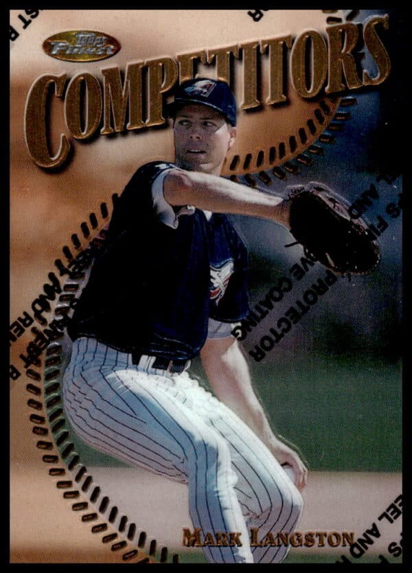 1997 Topps Finest Mark Langston #185 (Front)