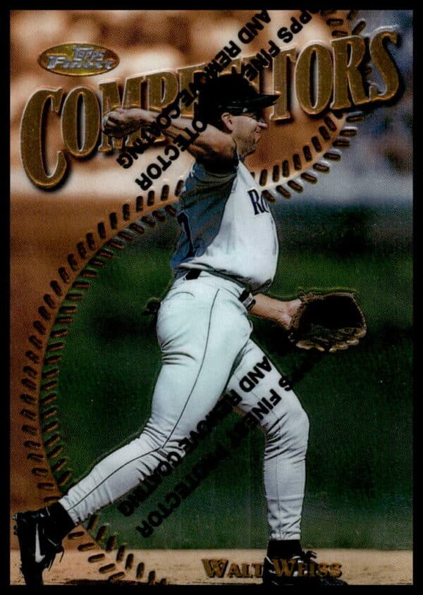 1997 Topps Finest Walt Weiss #180 (Front)