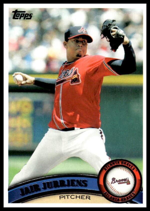 2011 Topps Jair Jurrjens #72 (Front)