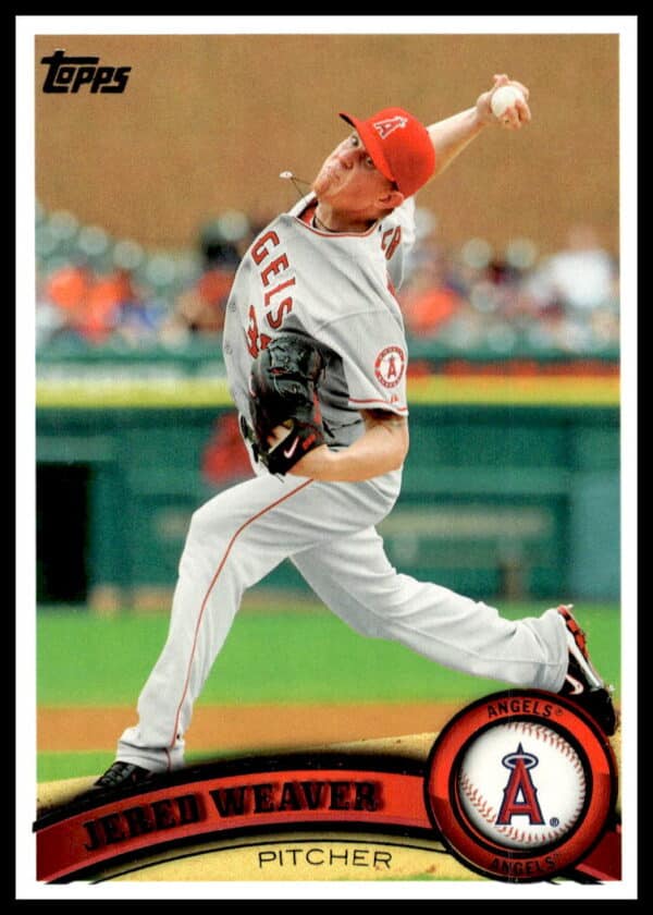 2011 Topps Jered Weaver #75 (Front)