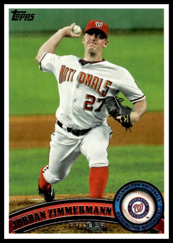 2011 Topps Jordan Zimmermann #566 (Front)