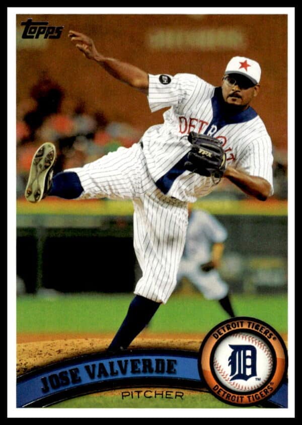 2011 Topps Jose Valverde #594 (Front)