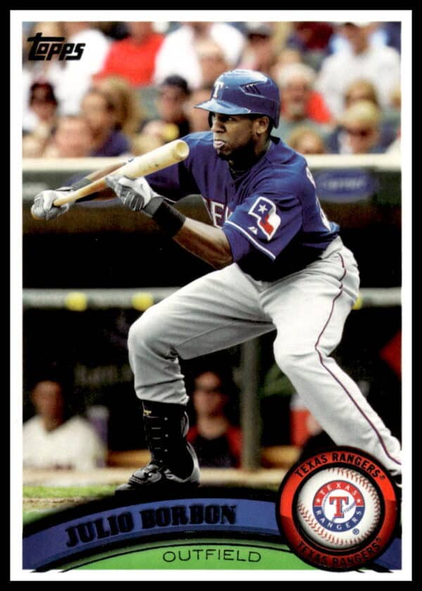 2011 Topps Julio Borbon #8 (Front)