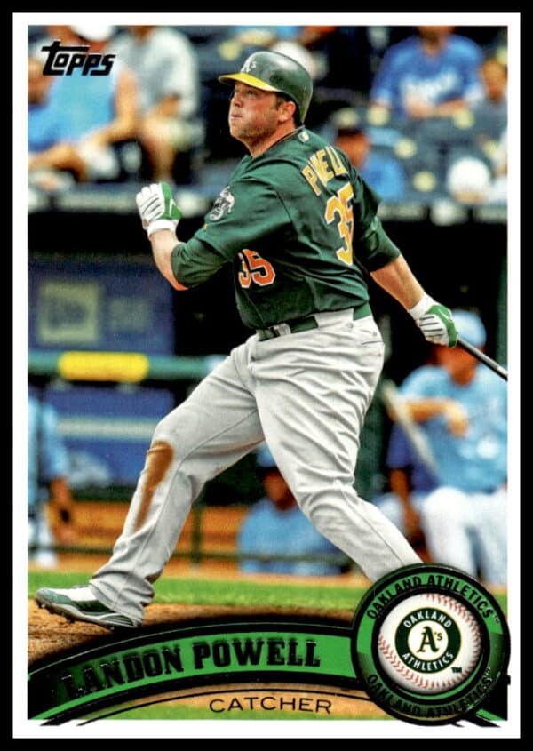 2011 Topps Landon Powell #348 (Front)